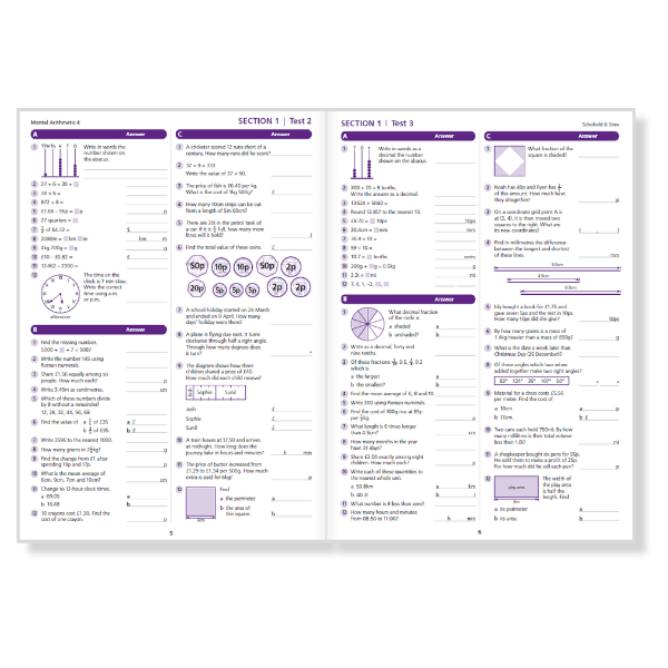 mental arithmetic example spread